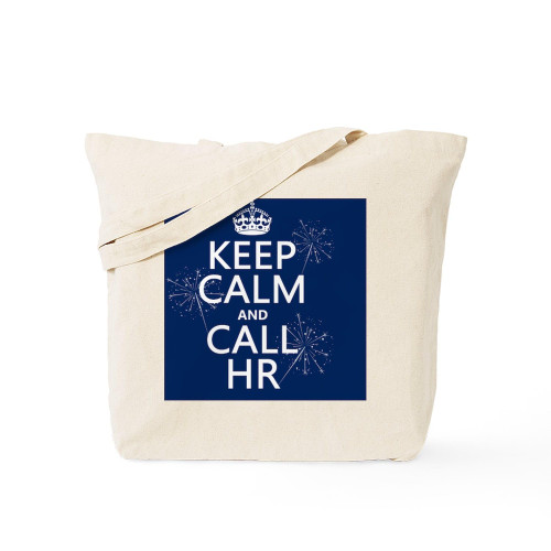 CafePress Keep Calm And Call HR Tote Bag Canvas Tote Shopping Bag