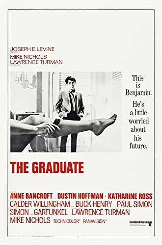 Posterazzi EVCMSDGRADEC005H The Graduate Us Dustin Hoffman 1967 Movie Poster Masterprint, 11 x 17