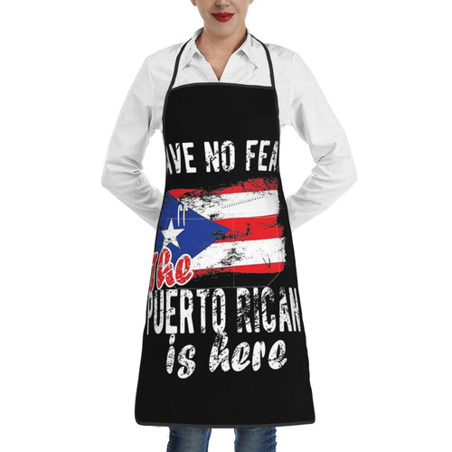 bzaxxqi Puerto Rican Puerto Rico Flag Aaprons,Puerto Rico Aprons For Men Women With Pockets Apron Chef Adjustable For Cooking Kitchen