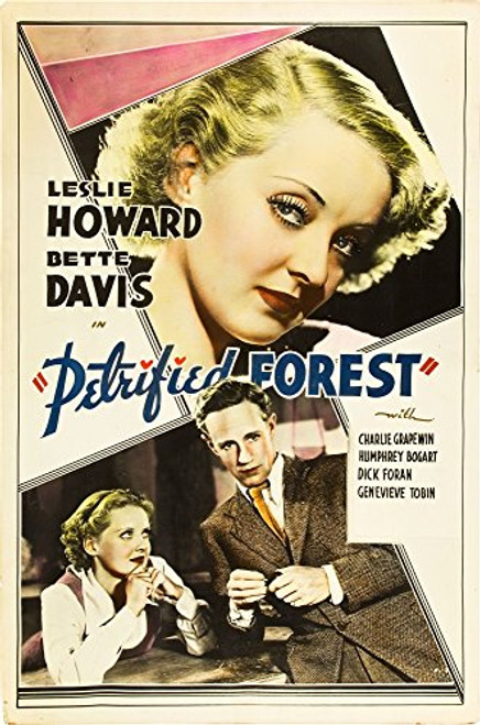 Posterazzi The Petrified Forest Top Bottom from Left: Bette Davis Leslie Howard 1936. Movie Masterprint Poster Print (11 x 17) Posterazzi The Petrified Forest Top Bottom from Left: Bette Davis Leslie Howard 1936. Movie Masterprint Poster Print (11 x 17)
