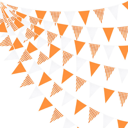 32Ft Orange Party Decorations Orange Buffalo Plaid Checkered White Triangle Flag Gingham Pennant Bunting Fabric Garland Streamers for Fall Autumn Wedding Birthday Thanksgiving Picnic Garden Decor 32Ft Orange Party Decorations Orange Buffalo Plaid Checkered White Triangle Flag Gingham Pennant Bunting Fabric Garland Streamers for Fall Autumn Wedding Birthday Thanksgiving Picnic Garden Decor