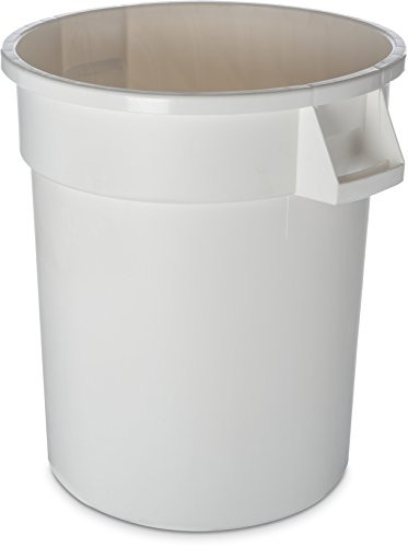 Carlisle 34102002 Bronco Round Waste Container Only, 20 Gallon, White