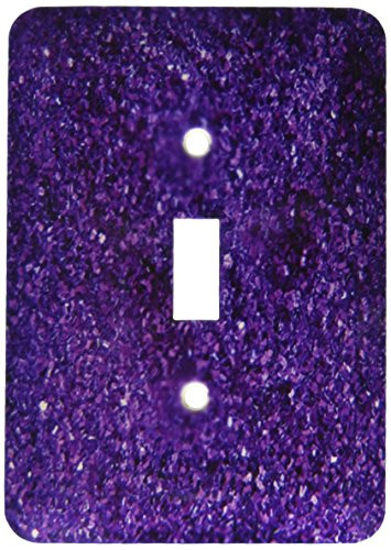 3dRose lsp_31158_1 Purple Sparkle Like Toggle Switch, Multicolor