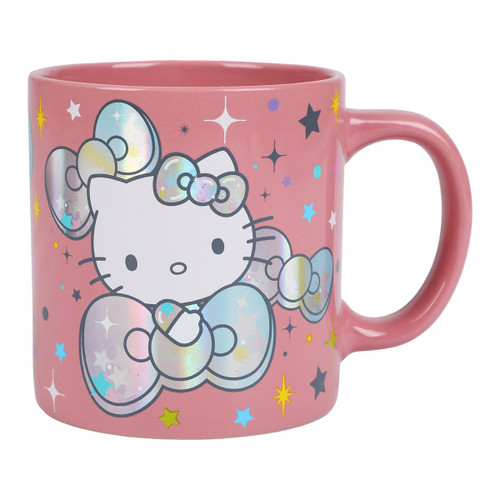 Bioworld Hello Kitty Holographic Effect Character 16 Ounce Ceramic Mug