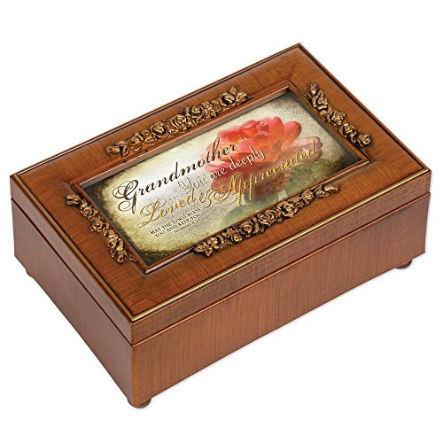 Cottage Garden Grandmother Deeply Loved Appeciated Woodgrain Embossed Jewelry Music Box Plays How Great Thou Art Cottage Garden Grandmother Deeply Loved Appeciated Woodgrain Embossed Jewelry Music Box Plays How Great Thou Art