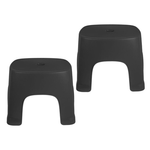 Veemoon 2pcs Low Stool Foot Stool Plastic Toilet Stool Foot Stepping Stool Bathroom Stool Household Footstool Step Stool Plastic Footstool Stool for Kids Toddler to The Restroom A Row PVC