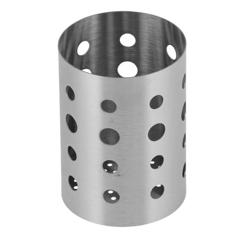 Stainless Steel Kitchen Utensil Holder, Cooking Utensil Organizer Kitchen Tools Flatware Holder for Countertop - Spoon Holder Silverware Caddy(L)