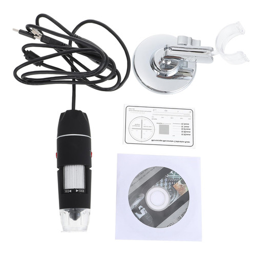 UKCOCO Electron Microscope Handheld Magnifying Glass Hand Held Magnifying Mirror Digital Microscope Electronic Microscope Handheld Magnifying Mirror Observation Magnifier Tool USB Alloy