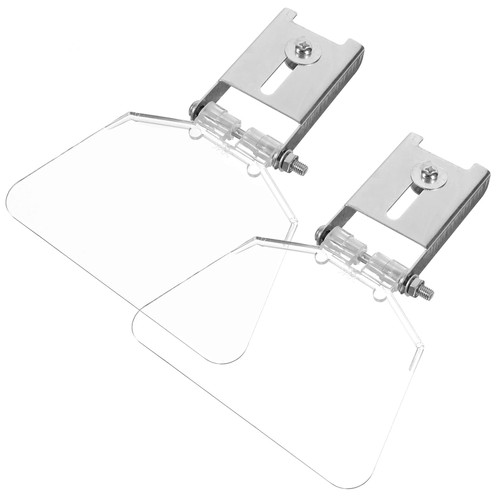TEHAUX 2pcs Eye Shields for Bench Grinder, Bench Grinder Shield Replacements Stainless Steel Bench Grinder Stand with Screws Eye Protective Cover for Bench (7.07X5.23X0.55inch)