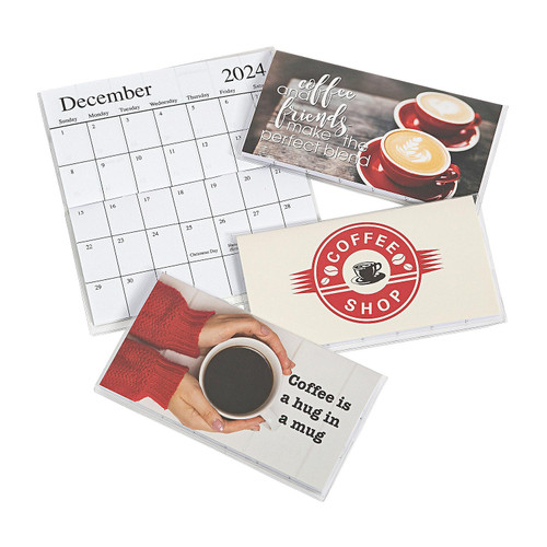 Fun Express 2024-2025 Coffee Pocket Calendars - 12 Pc