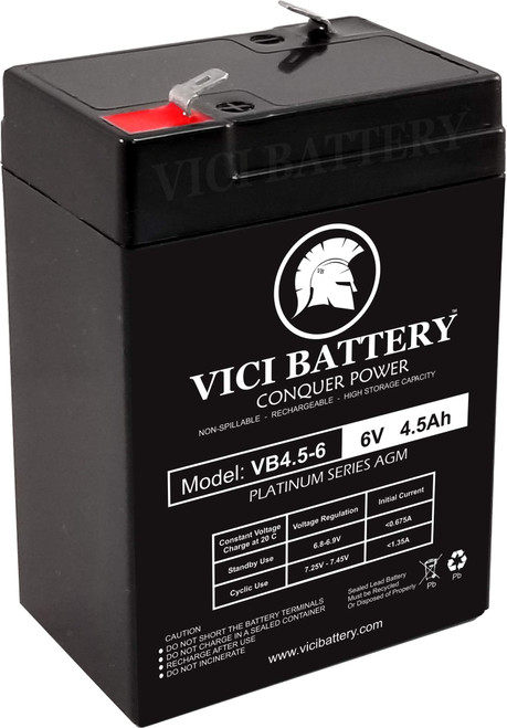 VICI Battery VB4.5-6 for CP0660 GP645 HK-3FM4.5 WP4-6