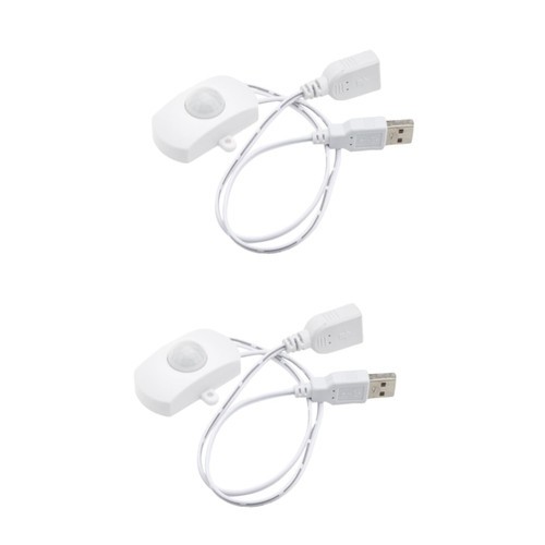 Gadpiparty 2pcs Ir Light Lamp Sensor Controller Led Strips Sensor Light Sensor Detector Photo Cells for Outdoor Light Motion Switch 4a Abs Accessories Human Sensor White