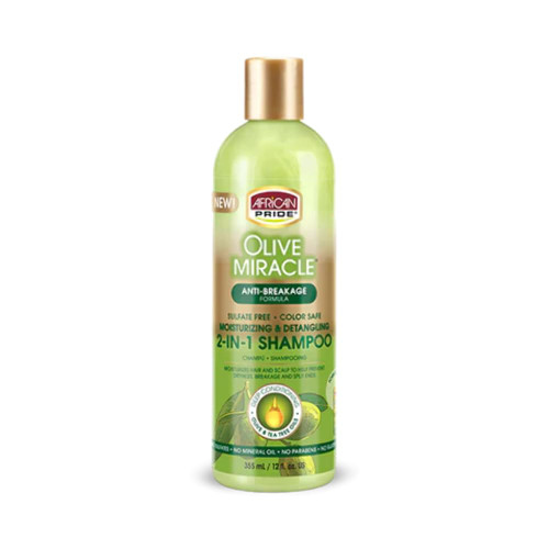 African Pride Olive Miracle 2 in 1 Shampoo & Conditioner 12oz African Pride Olive Miracle 2 in 1 Shampoo & Conditioner 12oz