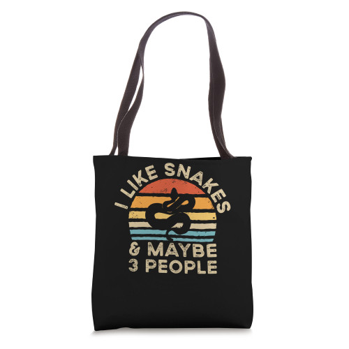 I Like Snakes And Maybe 3 People Tote Bag