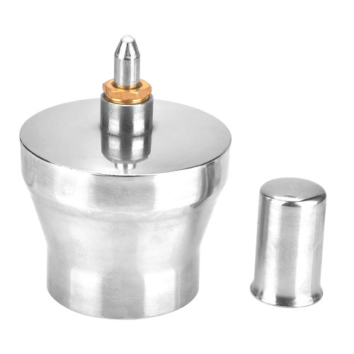 Alcohol Burner Alcohol Lamp, 450ml Stainless Steel Alcohol Lamp Burner Thickened Explosion Proof Craft Laboratory Chemistry Alcohol Burner Lad Lamp with Screw and Wick