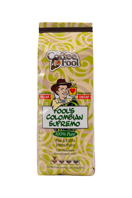 Coffee Fool's Decaf Swiss Water Colombian Supremo (Powder (Turkish))