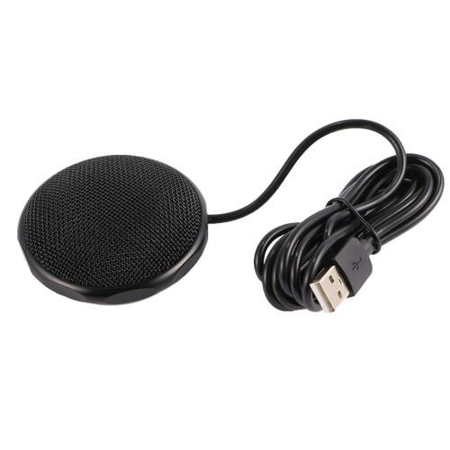 Mobestech 360 Pickup Microphone Laptop Conference Microphone Broadcast Microphone Omnidirectional Conference Microphone Conference Room Microphone Desk Speaker USB Metal and Plastic Ceiling
