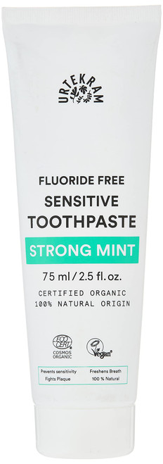 Urtekram Bio9 Fluoride Free Strong Mint Toothpaste 75ml Urtekram Bio9 Fluoride Free Strong Mint Toothpaste 75ml