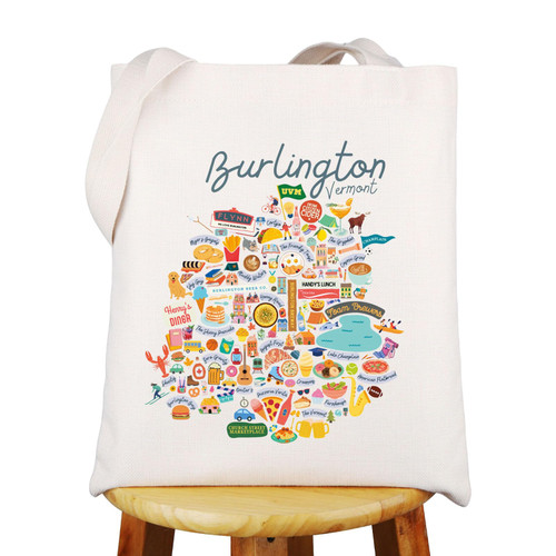 WZMPA Burlington Vermont Tote Bag Burlington Vacation Gift Burlington Lake Champlain Shopping Grocery Bag (Burlington TG) WZMPA Burlington Vermont Tote Bag Burlington Vacation Gift Burlington Lake Champlain Shopping Grocery Bag (Burlington TG)