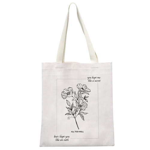 GJTIM Song Lyrics Gift Music Lover Merchandise Music Album Gift Song Inspired Tote Bag Singer Album Gift Bag for Singer TS Fans (You Kept Me Tote) GJTIM Song Lyrics Gift Music Lover Merchandise Music Album Gift Song Inspired Tote Bag Singer Album Gift Bag for Singer TS Fans (You Kept Me Tote)