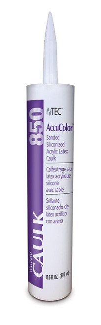 TEC AccuColor - Siliconized Sanded Acrylic Caulk - Fast-Drying and Paintable Sealant Designed to Match Other TEC Grout Colors - 10.5 OZ - 961 Sandstone Beige Color