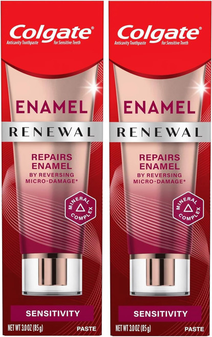 Colgate Enamel Renewal Toothpaste, Deep Clean, 3 OZ - Pack of 2