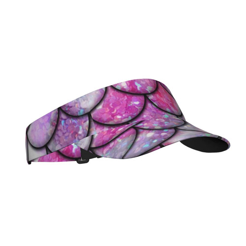 Womens Sun Visor Hat Sun Hats, Compatible with Pink Mermaid Visor, UV Protection Summer Beach Hats for Women Foldable Sports Visors