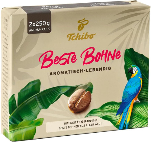 Tchibo Beste Bohne Ground Coffee 17.6oz/500g