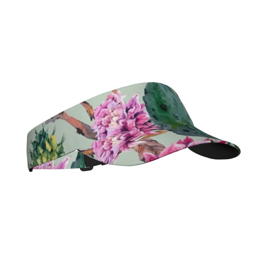 Mens Womens Sun Visors with UV Protection Sports Sun Visor Hats Cotton Sun Protection Cap Hats Compatible with Cactus Flower Floral for Running