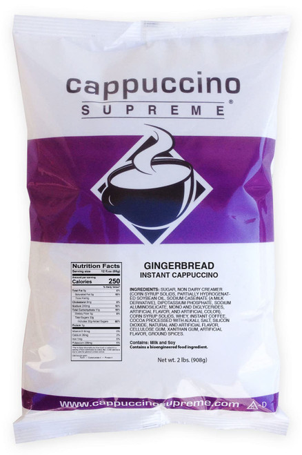 Cappuccino Supreme 2 lb bag Gingerbread Instant Cappuccino Mix