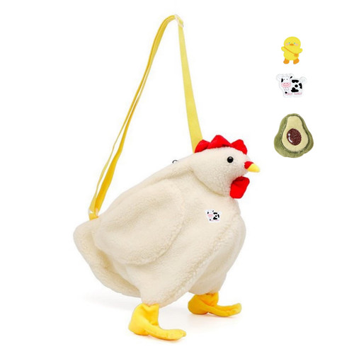 YZHZOM Cute Chicken purse hen Crossbody bag, chicken Shoulder bag, chicken Handbag, chicken bag purse, cute tote bag chicken crossbody funky purses