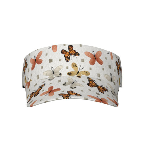 Sports Sun Visor Hats Retro Butterfly Ball Caps Empty Top Adjustable Baseball Sun Cap Hat for Women Men Sports Sun Visor Hats Retro Butterfly Ball Caps Empty Top Adjustable Baseball Sun Cap Hat for Women Men