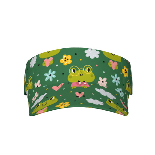 Sports Sun Visor Hats Cool Frog Ball Caps Empty Top Adjustable Baseball Sun Cap Hat for Women Men Sports Sun Visor Hats Cool Frog Ball Caps Empty Top Adjustable Baseball Sun Cap Hat for Women Men