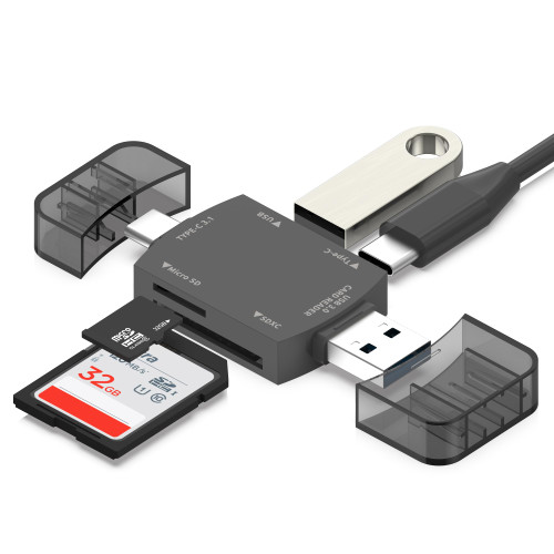 SD Card Reader USB C, Micro SD to USB 3.0 Adapter, USB SD Card Reader, Memory Card Reader,SD Card Reader for iPhone 15/IPad/MacBook/Laptop/PC/Computer/Galaxy/Android Devices/USB-C Devices(Brown)
