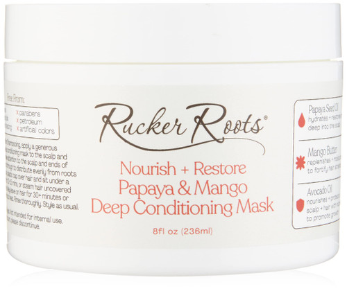 Rucker Roots Nourish + Restore Papaya & Mango Deep Conditioning Hair Mask