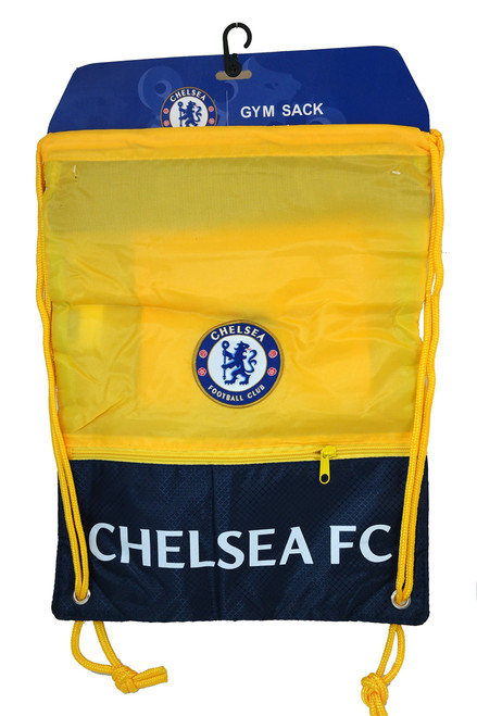 Rhinoxgroup Compatible with Chelsea Authentic Official Licensed Soccer Drawstring Cinch Sack Bag 002