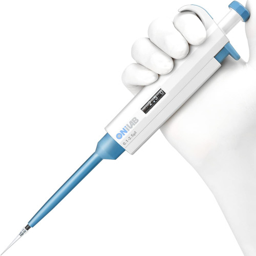 ONiLAB Lab Micropipette, Adjustable Volume Single Channel Pipettors,0.1-2.5ul