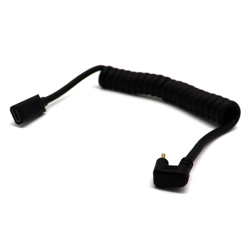 MOTONG Coiled U-Shaped Type C Cable, USB 3.1 C to USB 3.1 C Cable, Coiled Type C to Type C Male to Female Cable Cord for Laptop/Tablet/Smartphone(1.2M, M to F)