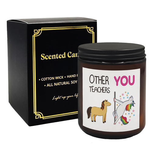 Mancheng-zi Teacher Candle Gifts, Teacher Appreciation Candle, Teacher Candle Gifts for Women, Teachers Week Gifts, Best Teacher Gifts, Other Teachers and You Scented Candles