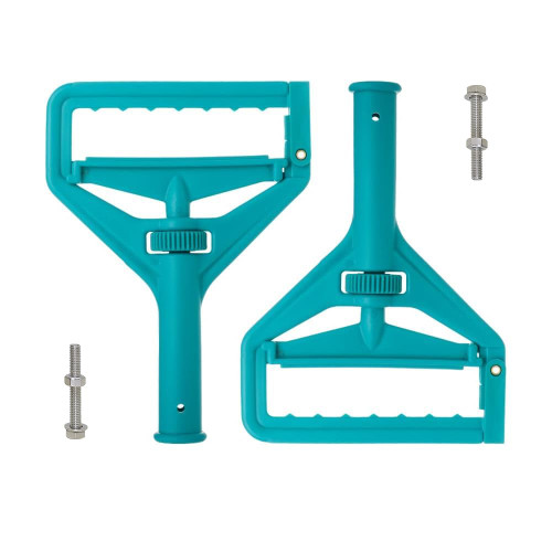 KLHB-YF Commercial Mop Clamps-Quick Change Head Mop Handle -Heavy Duty Mop Head Replacement Holder Change Mop Handle -Commercial Gripper Mop Wet Mop Handle(KL-MSZJ-lv)