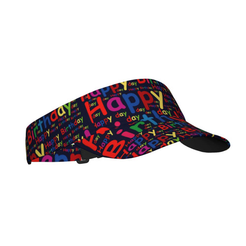 Happy Birthday Visor Cap Sun Hat for Women Men Teens for Sport Beach Tennis Golf Running Hiking Adjustable Cap