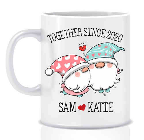 Gnomes Coffee Mug Together Since Ceramic Tea Cup Valentine's Day Gift