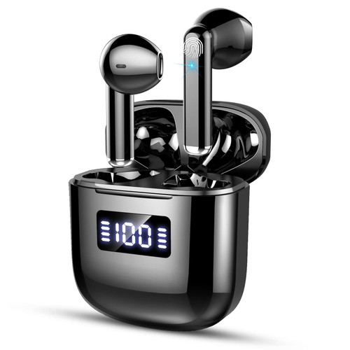 GCBIG Wireless Earbud, Bluetooth 5.3 Headphones with 4 ENC Noise Cancelling Mics, Wireless Headphones in Ear with 25H Playtime, IP7 Waterproof Bluetooth Earphones HiFi for Android iOS, USB C, Black GCBIG Wireless Earbud, Bluetooth 5.3 Headphones with 4 ENC Noise Cancelling Mics, Wireless Headphones in Ear with 25H Playtime, IP7 Waterproof Bluetooth Earphones HiFi for Android iOS, USB C, Black