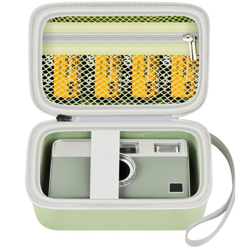 Digital Camera Case Compatible with KODAK EKTAR H35 H35N Half Frame Film Camera, Storage Holder Organizer for Kodak Ultra F9 M35 M38 Paper Shoot Camera, 35mm Film Rolls (Box Only) - Green