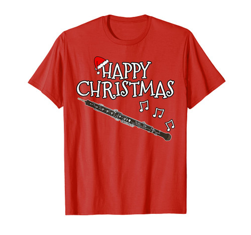 Christmas Oboe Player Oboist Woodwind Musician Xmas 2022 T-Shirt