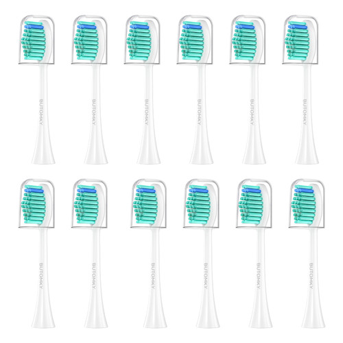 BUTOMKY Toothbrush Replacement Heads for Philips Sonicare Heads, Electric Brush Head Compatible with Philips Sonicare Simply Clean Replacement Toothbrush Heads,12 Pack