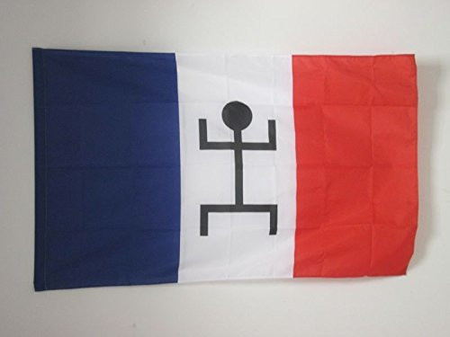 AZ FLAG French Sudan 1892-1959 Flag 3' x 5' for a Pole - Historic Sudanese Flags 90 x 150 cm - Banner 3x5 ft with Hole