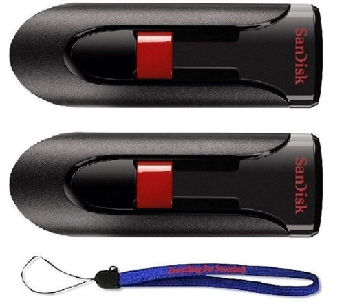 SanDisk SDCZ60-032G-2PK_LAN_x1 Cruzer Glide 32GB (2 Pack) USB 2.0 Flash Drive, Black SanDisk SDCZ60-032G-2PK_LAN_x1 Cruzer Glide 32GB (2 Pack) USB 2.0 Flash Drive, Black