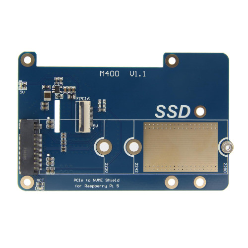 Geekworm M400 PCIe M.2 NVMe SSD PIP PCIe Peripheral Board for Raspberry Pi 5 Support M.2 2230/2242/2280 SSD