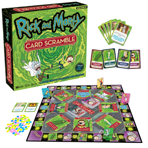 AQUARIUS - Rick and Morty Card Scramble Board Game